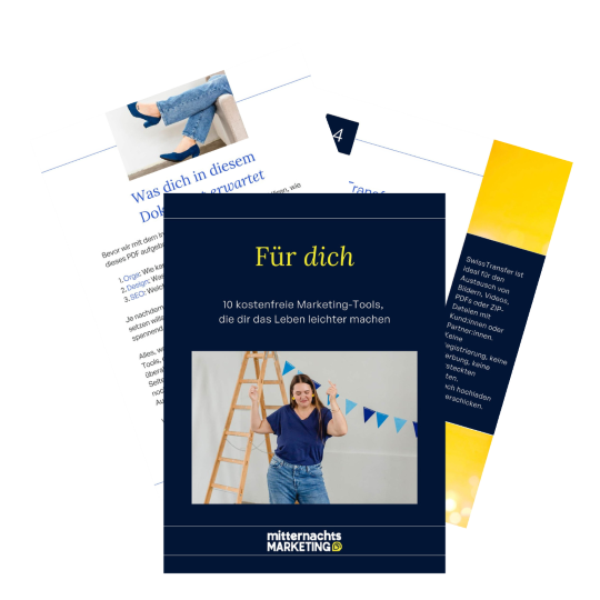 Mitternachtsmarketing-Freebie-Mock up